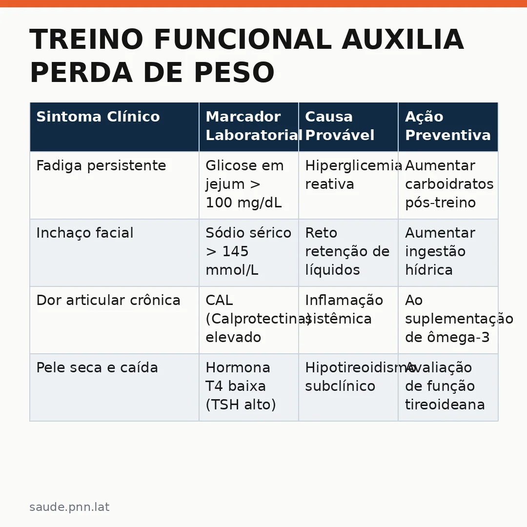 Infográfico - Treino funcional auxilia perda de peso: entenda os riscos metabólicos antes da atividade intensa