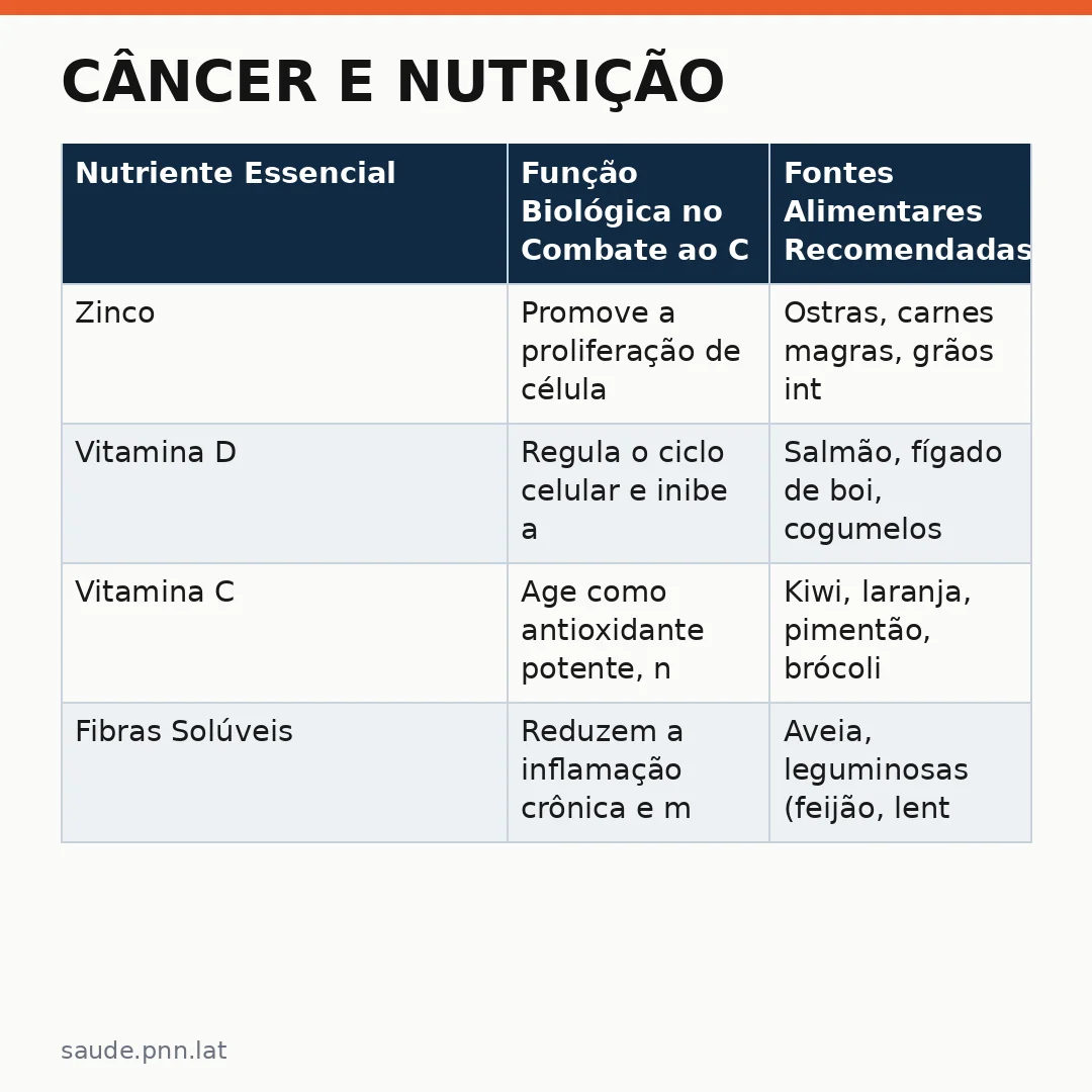 Infográfico - Câncer e Nutrição: O que a dieta do Netinho de Paula nos ensina sobre prevenção