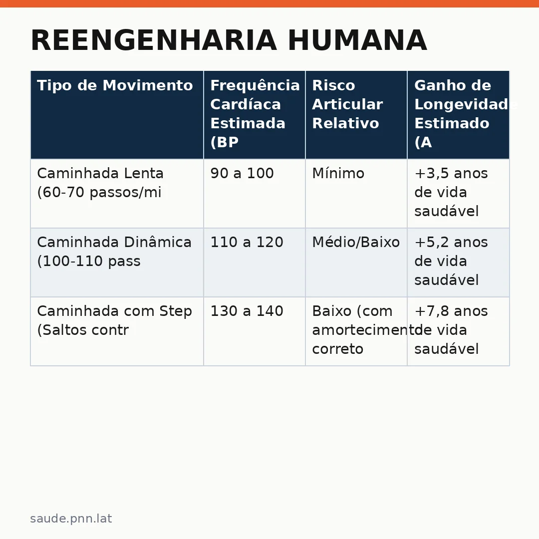 Infográfico - Reengenharia Humana: Como o Movimento Certo Previne Lesões e Melhora a Longevidade