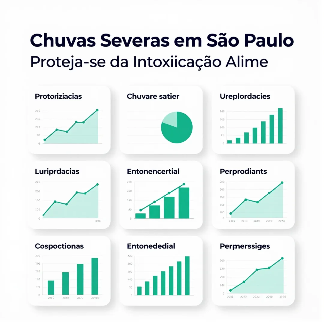 Infográfico - Chuvas Severas em São Paulo: Proteja-se da Intoxicação Alimentar Durante Tempestades