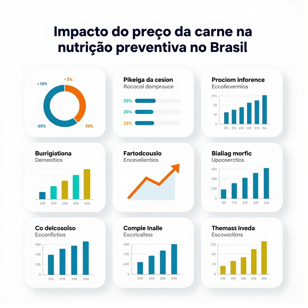 Infográfico - O impacto do preço da carne na nutrição preventiva no Brasil: dados e estratégias