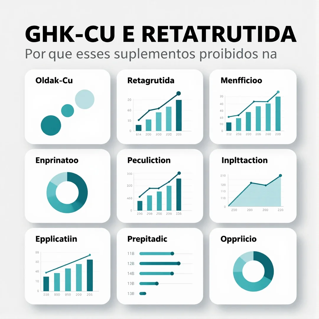 Infográfico - GHK-Cu e Retatrutida: Por que esses suplementos proibidos na Anvisa podem ser perigosos para você