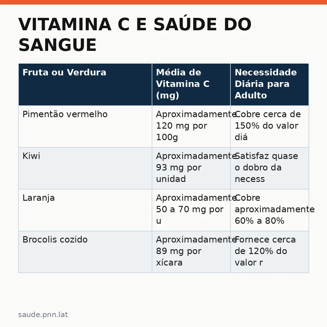 Infográfico - Vitamina C e Saúde do Sangue: O que dizer sobre alterações pré-cancerígenas