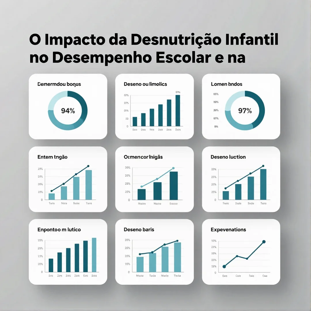 Infográfico - O Impacto da Desnutrição Infantil no Desempenho Escolar e na Saúde Social Brasileira