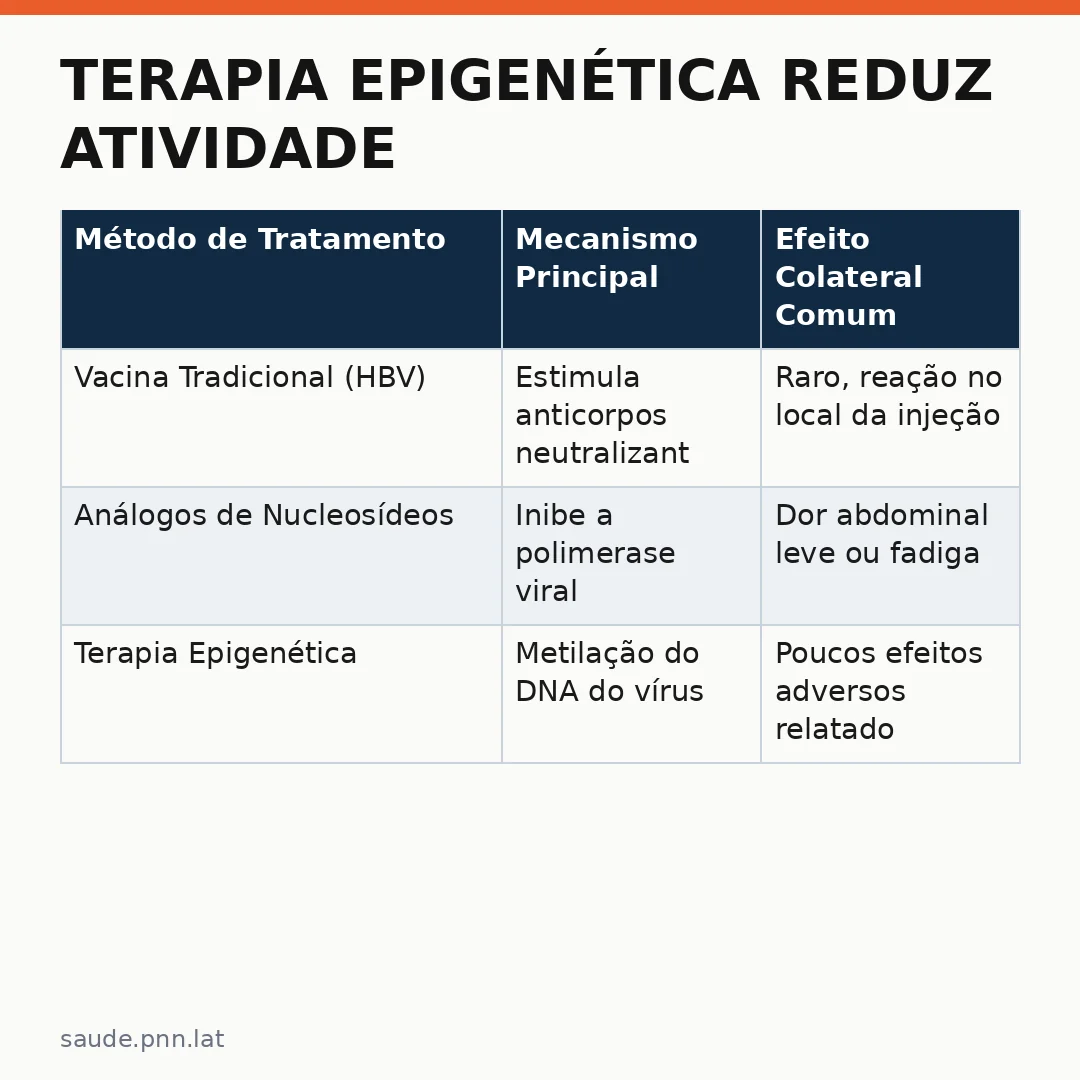 Infográfico - Terapia epigenética reduz atividade viral na hepatite B: novos protocolos de prevenção