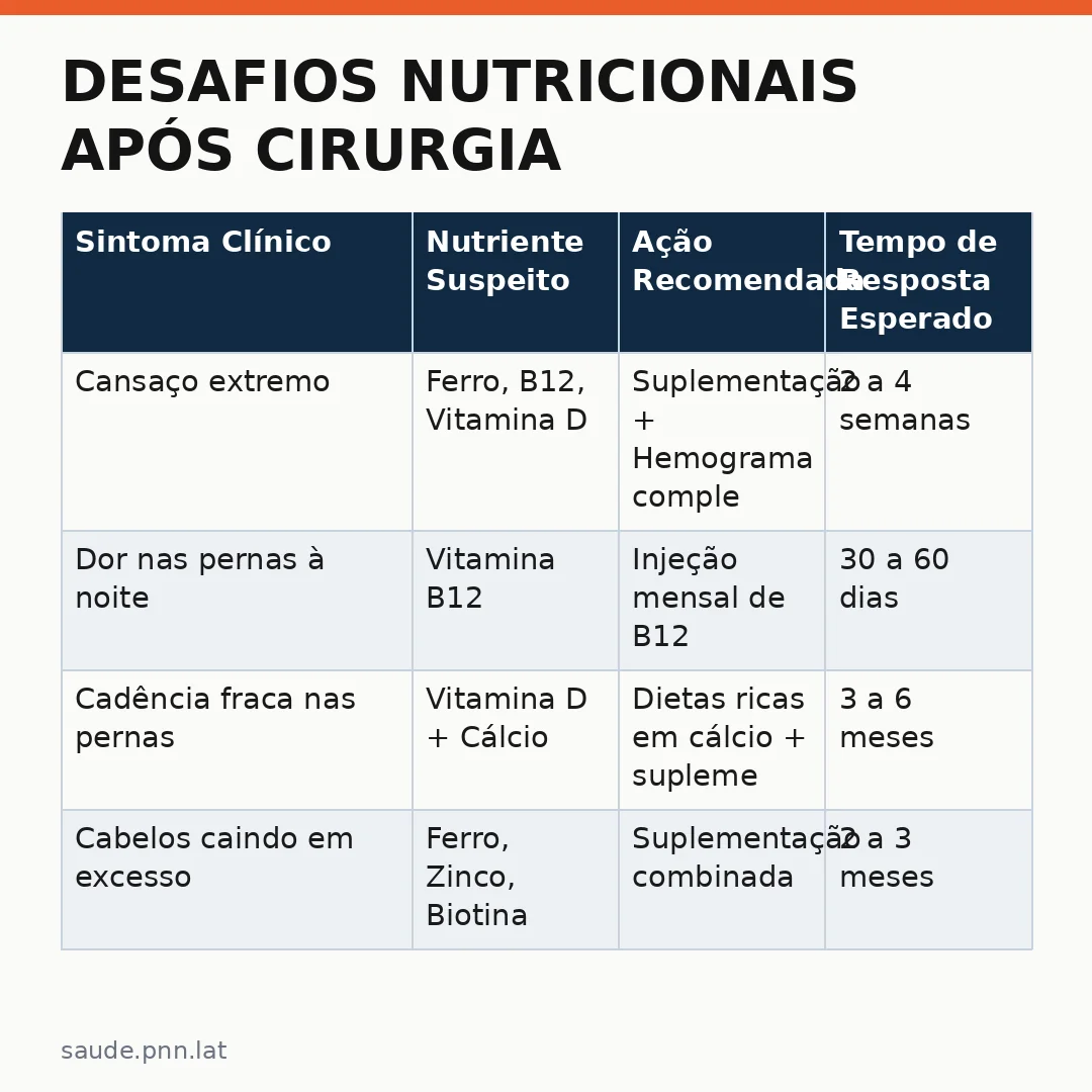 Infográfico - Desafios Nutricionais após Cirurgia Bariátrica: Por Que o Acompanhamento é Essencial