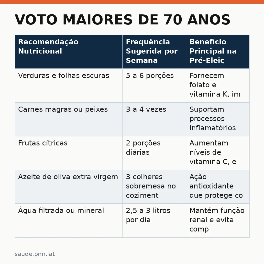 Infográfico - Voto maiores de 70 anos: saúde preventiva antes das eleições