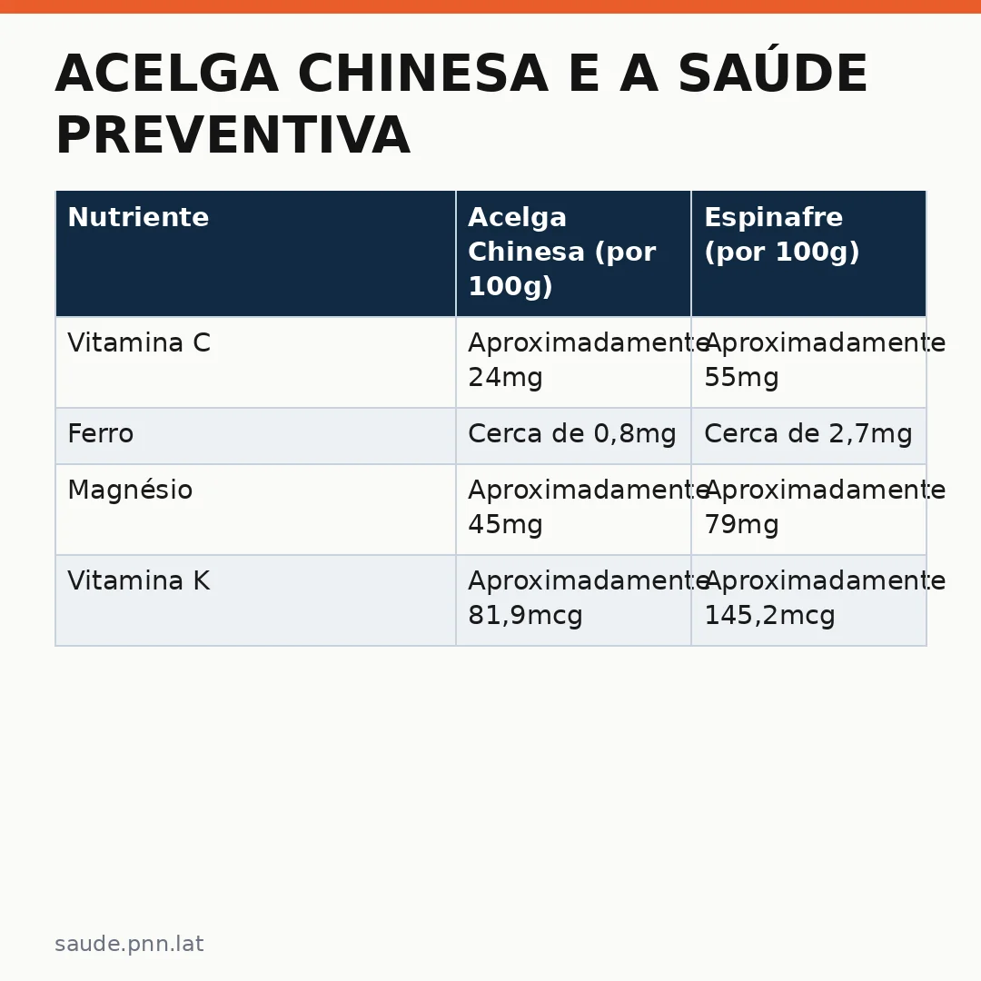 Infográfico - Acelga Chinesa e a Saúde Preventiva