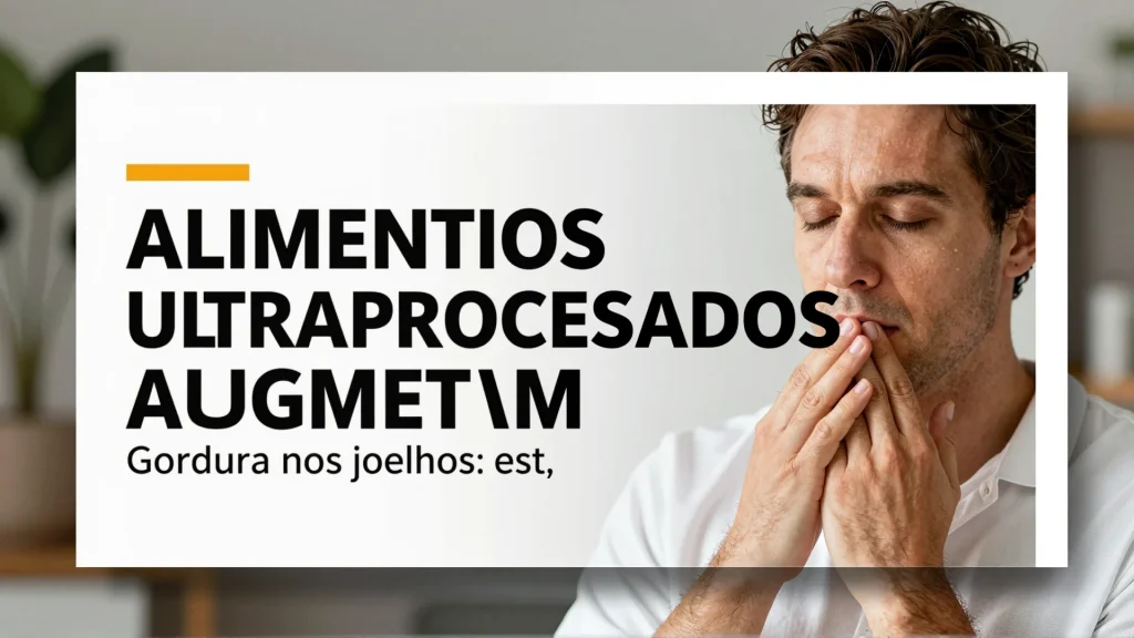 Alimentos ultraprocessados aumentam gordura nos joelhos estudo internacional rev