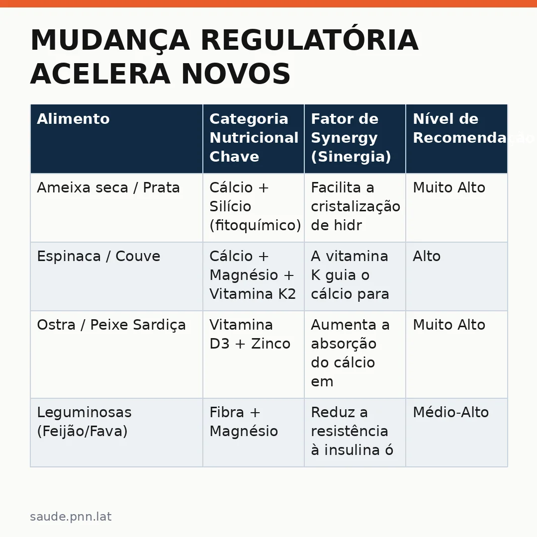 Infográfico - Mudança regulatória acelera novos tratamentos para osteoporose e impacta sua dieta