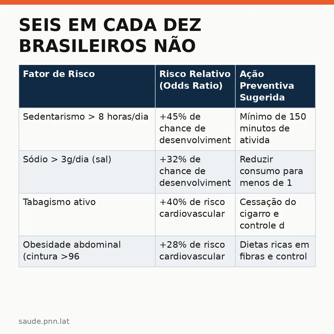 Infográfico - Seis em cada dez brasileiros não sabem que têm pressão alta — como detectar