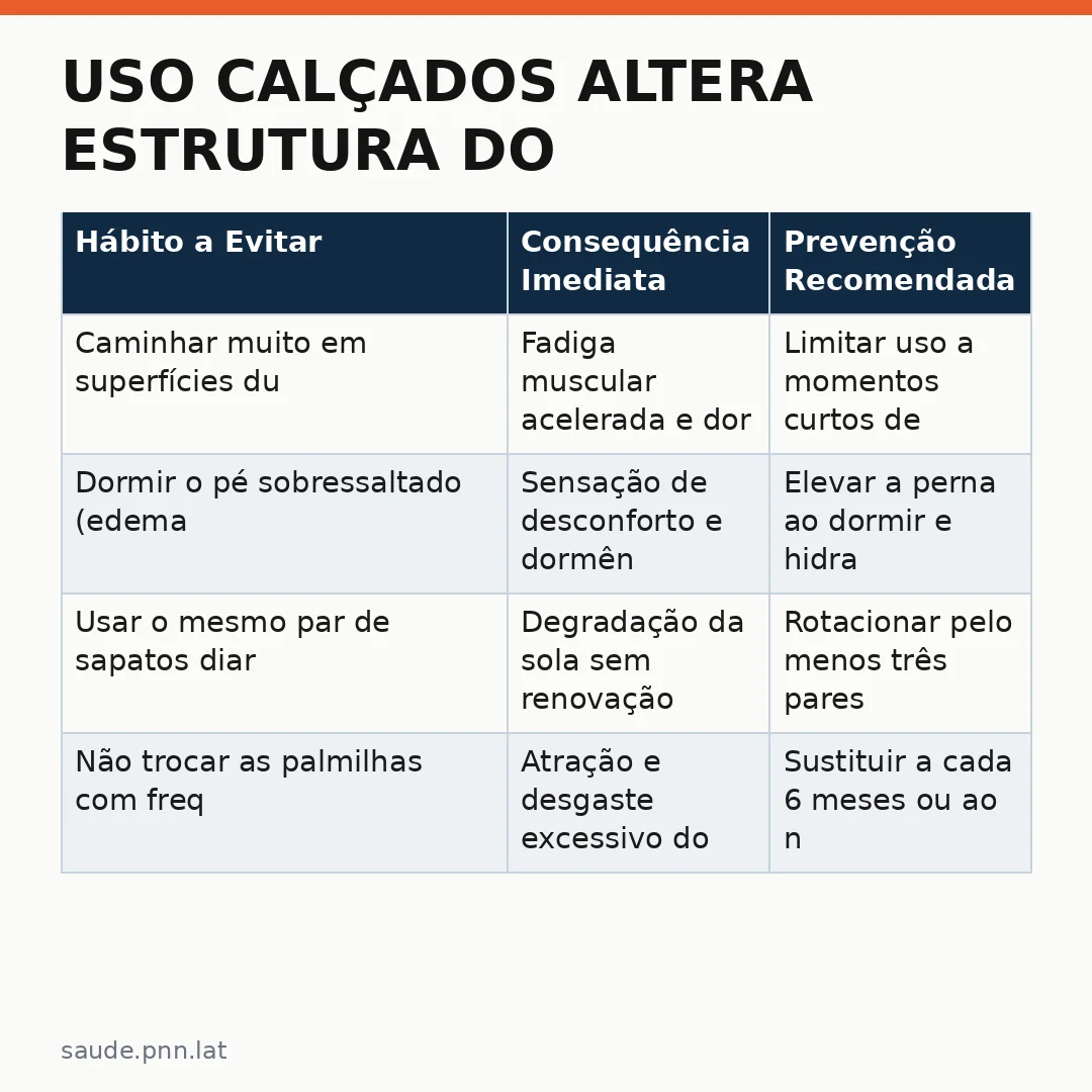 Infográfico - Uso calçados altera estrutura do tornozelo: orientações para prevenir fraturas e dores crônicas