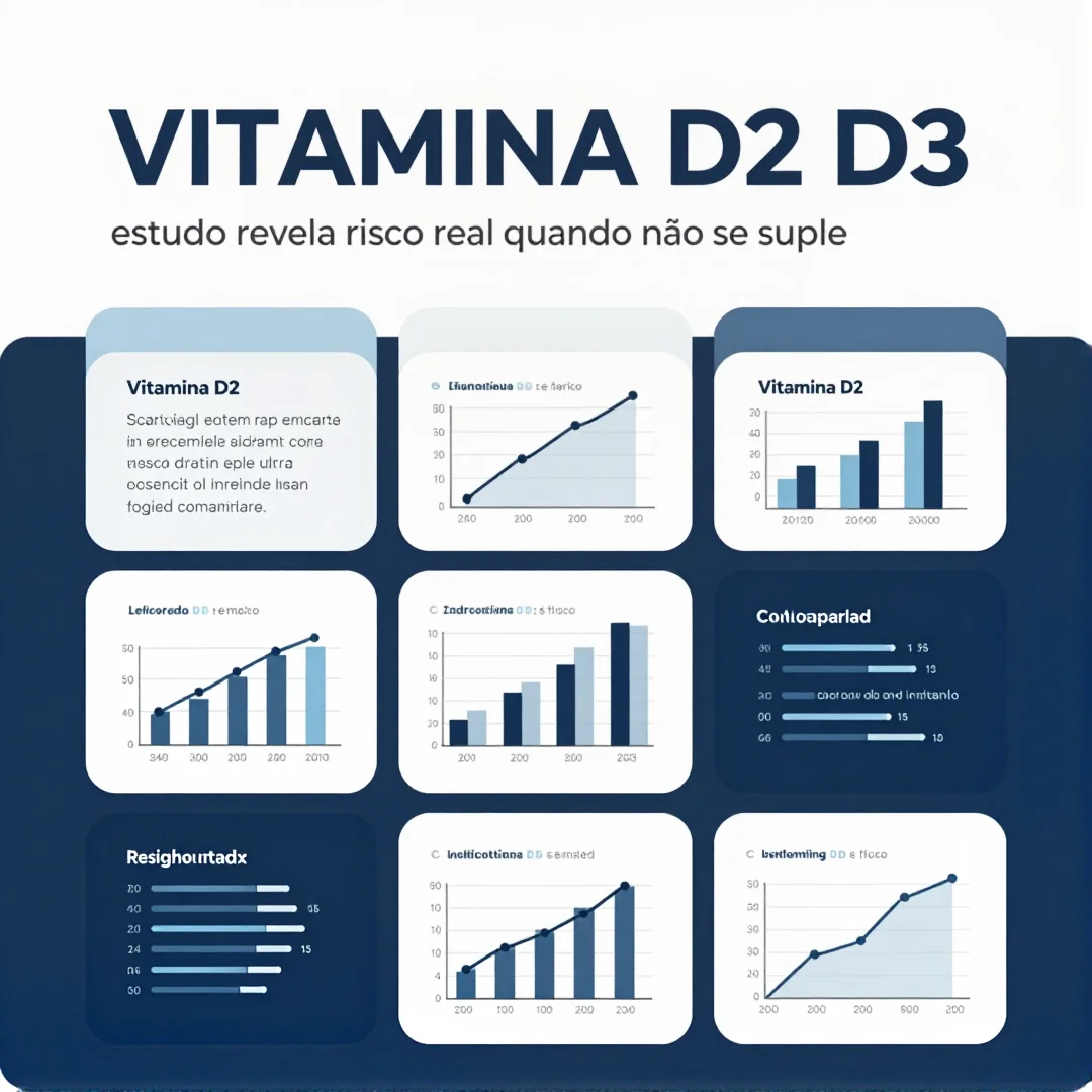 Infográfico - Vitamina D2 D3: estudo revela risco real quando não se suplementa corretamente