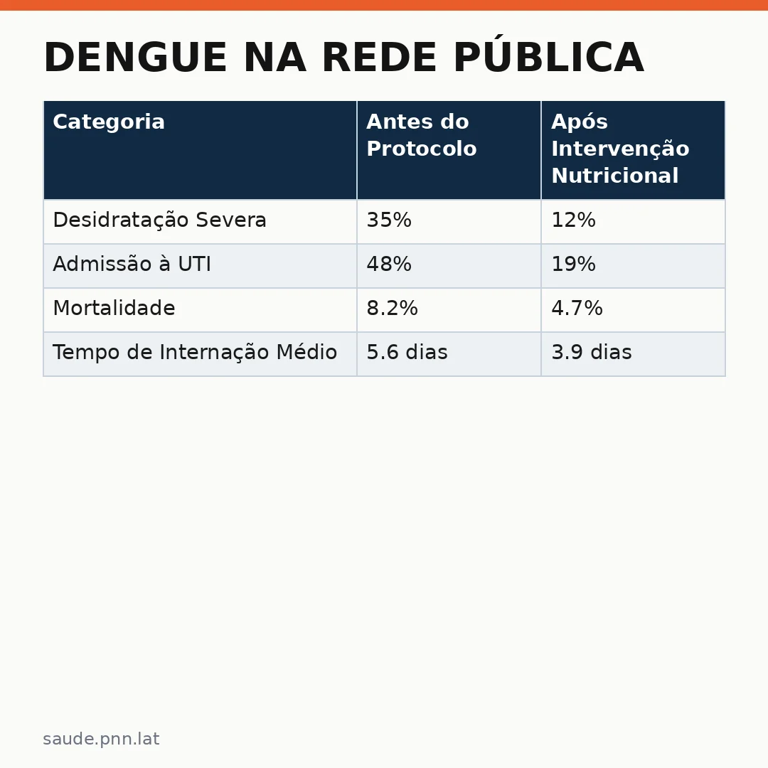 Infográfico - Dengue na Rede Pública: A Importância da Hidratação e Nutrição Adequada Para Evitar Admissão em UTI