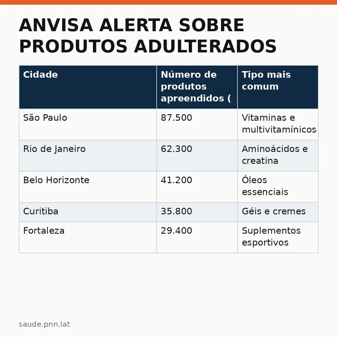Infográfico - Anvisa alerta sobre produtos adulterados: como escolher suplementos seguros no Brasil