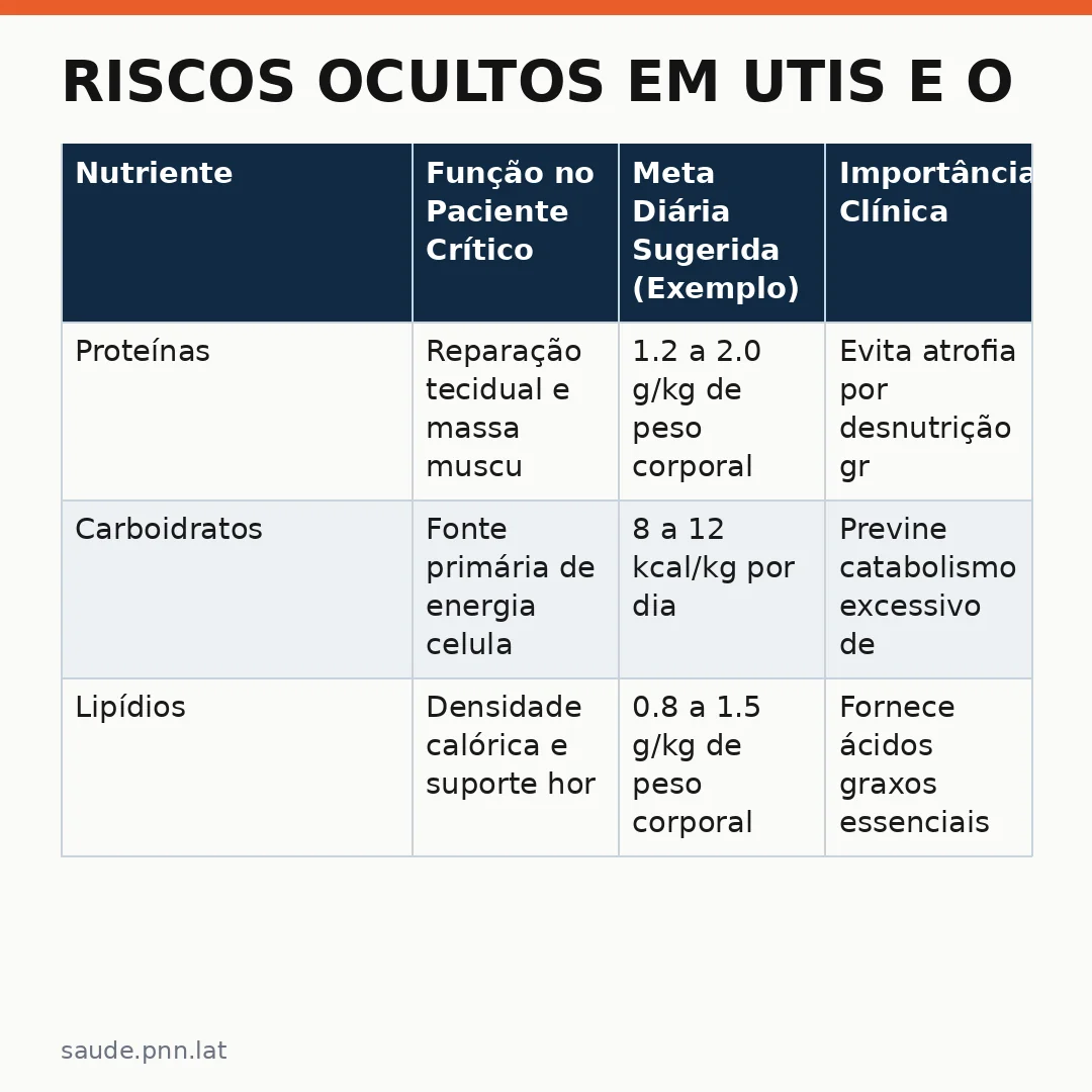 Infográfico - Riscos Ocultos em UTIs e o Papel da Nutrição na Recuperação de Pacientes Críticos