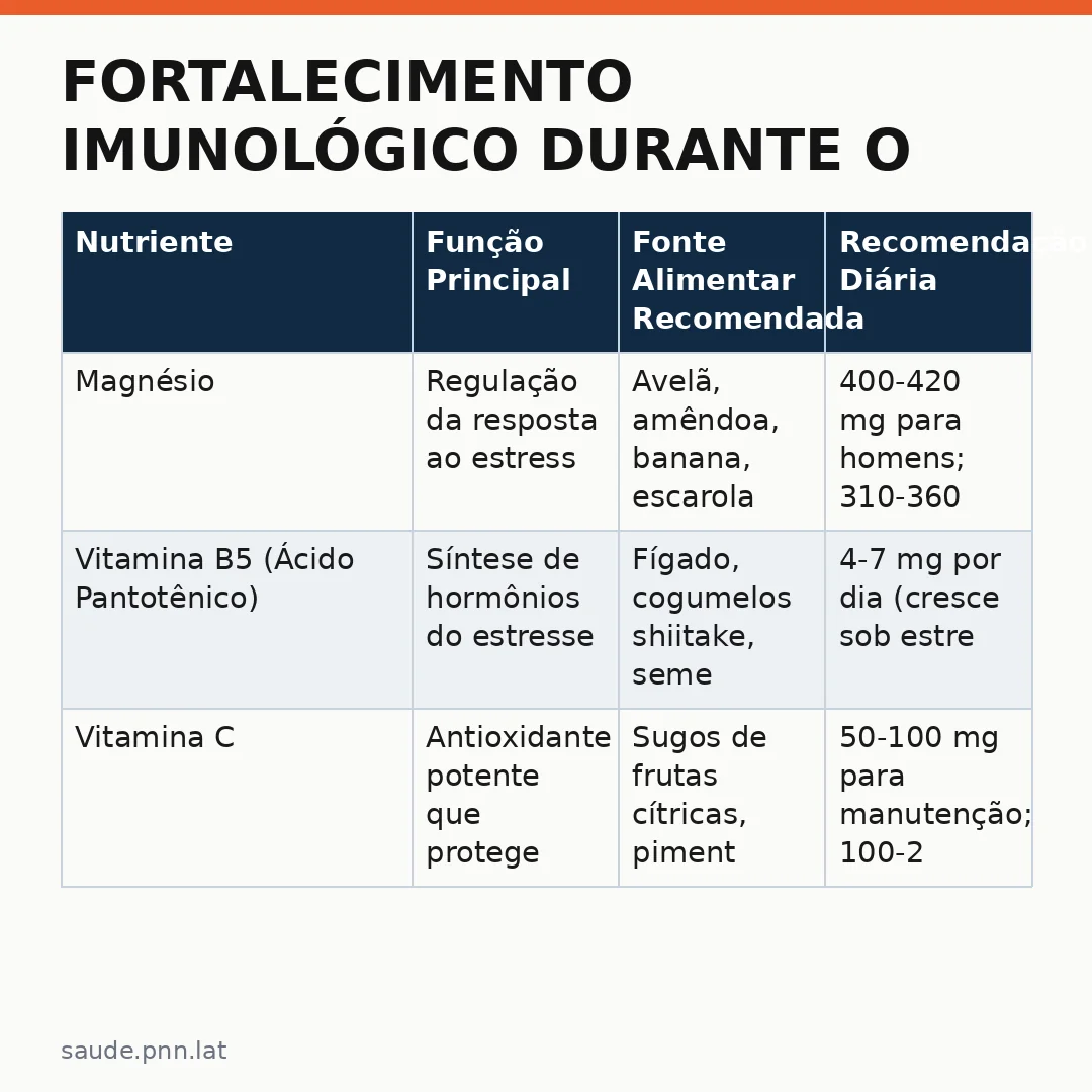 Infográfico - Fortalecimento Imunológico Durante o Estresse Eleitoral: Um Guia Nutricional