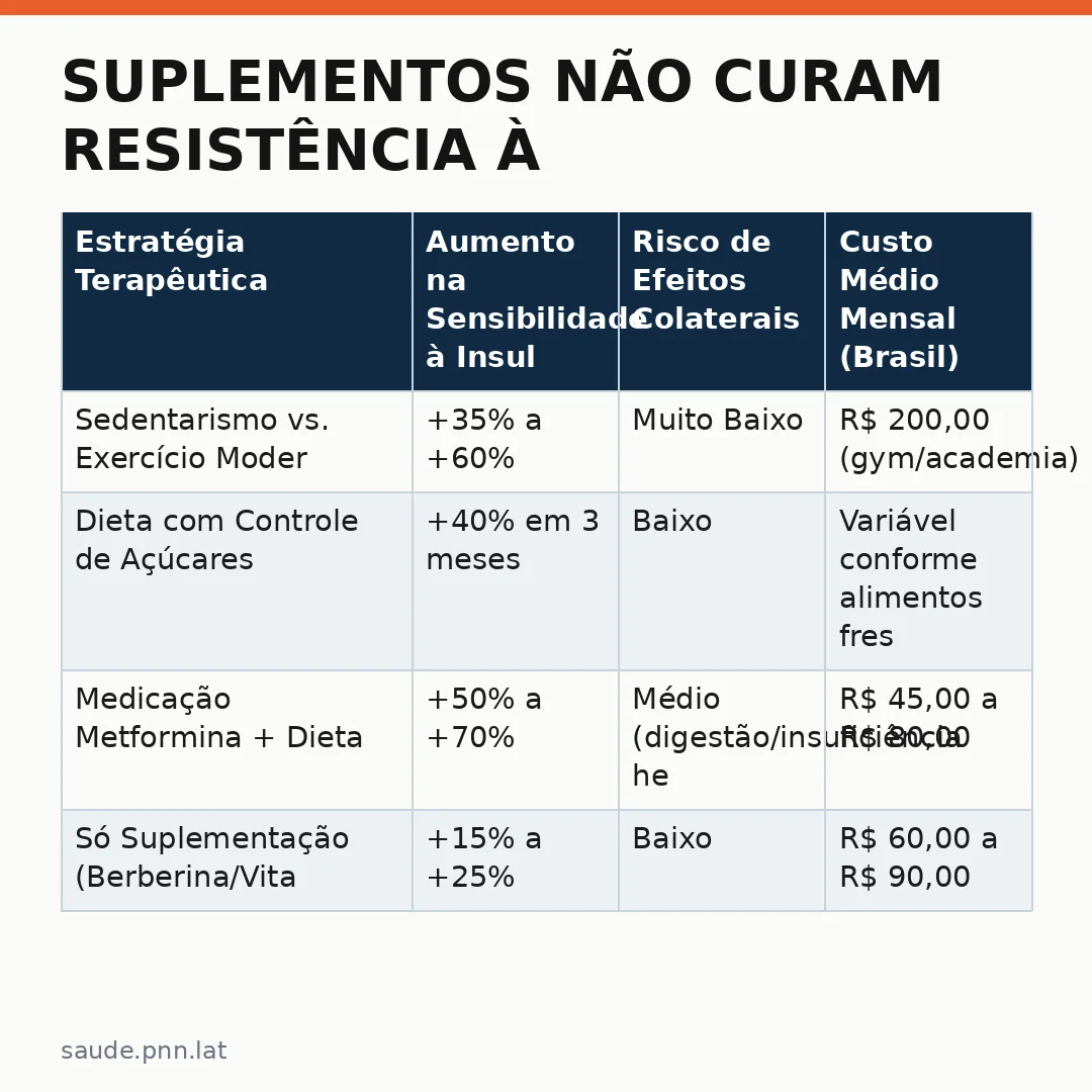 Infográfico - Suplementos não curam resistência à insulina: o que a Anvisa alerta sobre uso de medicação
