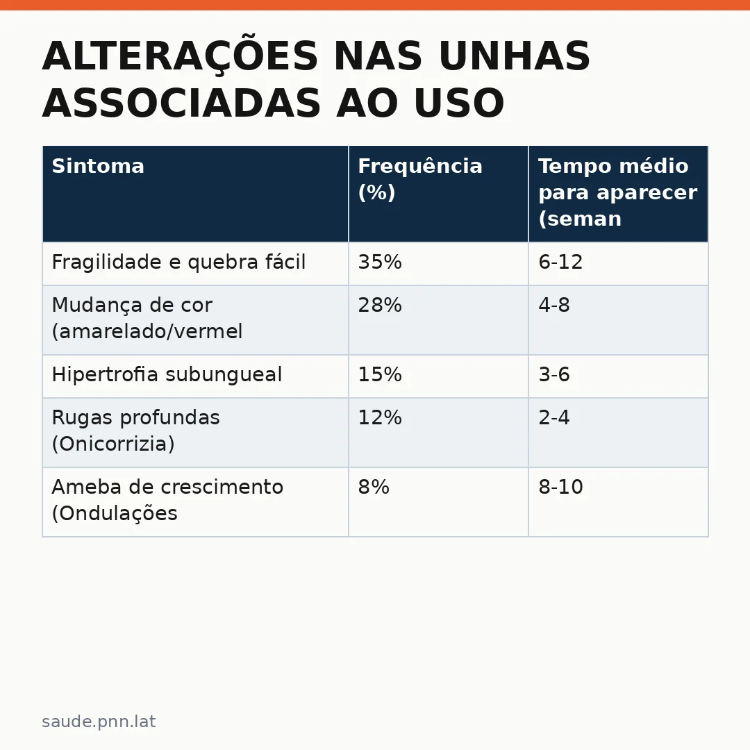 Infográfico - Alterações nas unhas associadas ao uso de medicamentos GLP-1 para emagrecimento exigem atenção redobrada