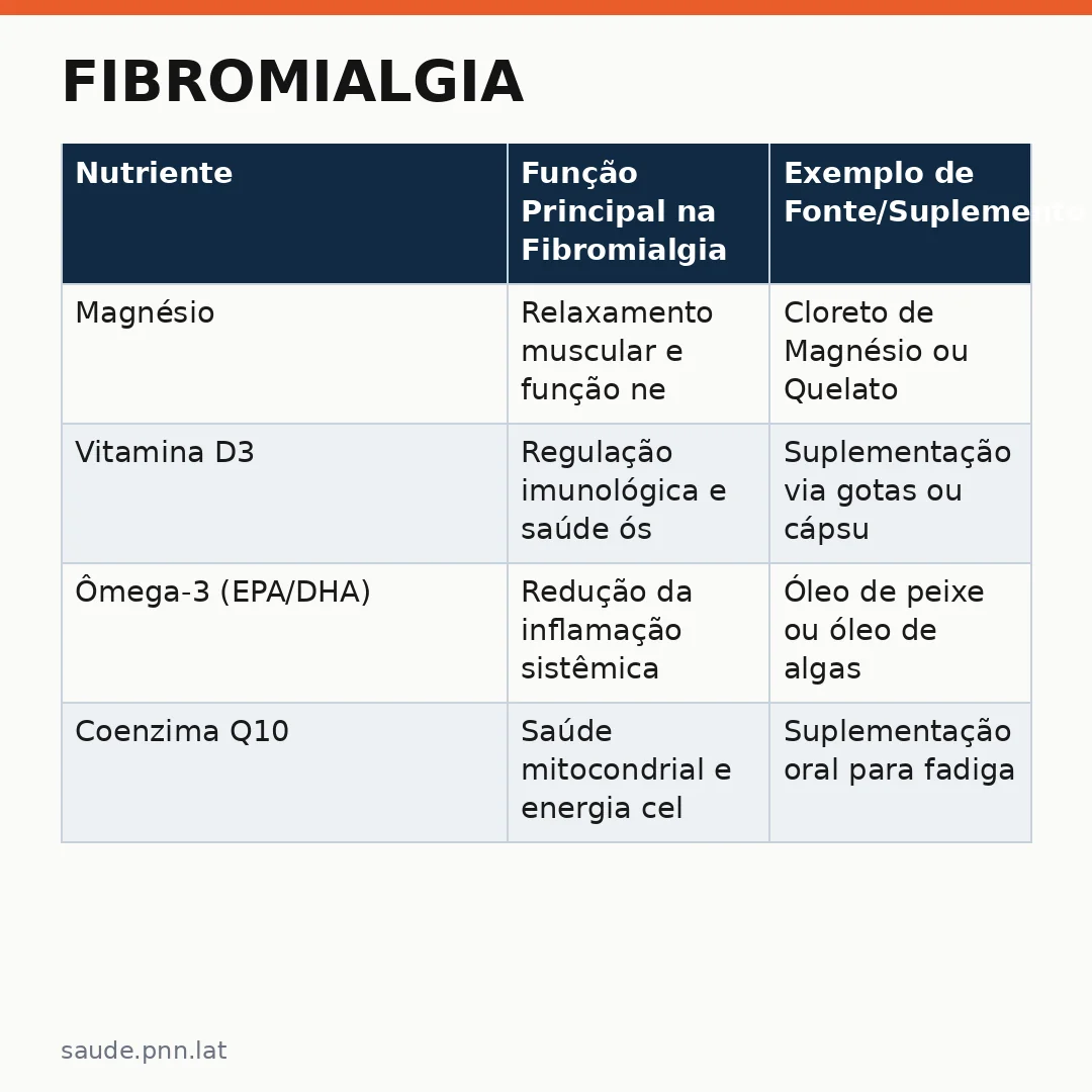 Infográfico - Fibromialgia: por que o diagnóstico não é suficiente para o reconhecimento da deficiência e como o Manejo nutricional fi