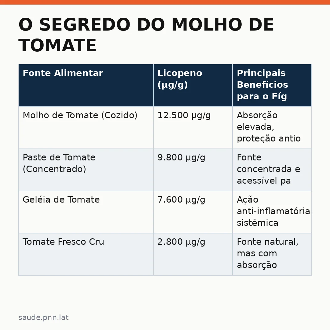 Infográfico - O segredo do molho de tomate para a saúde do seu fígado