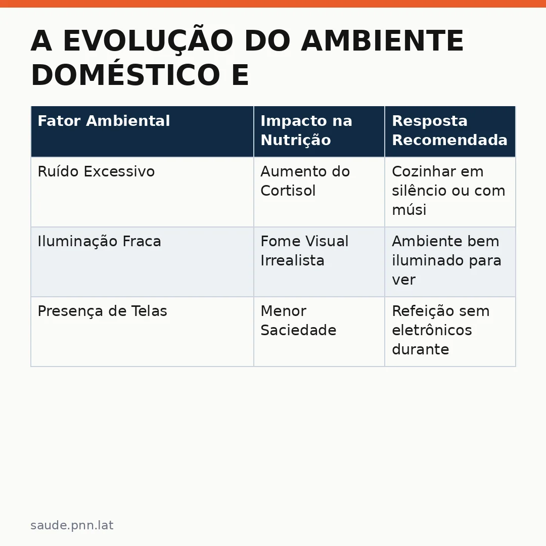Infográfico - A Evolução do Ambiente Doméstico e o Impacto na Nutrição Preventiva