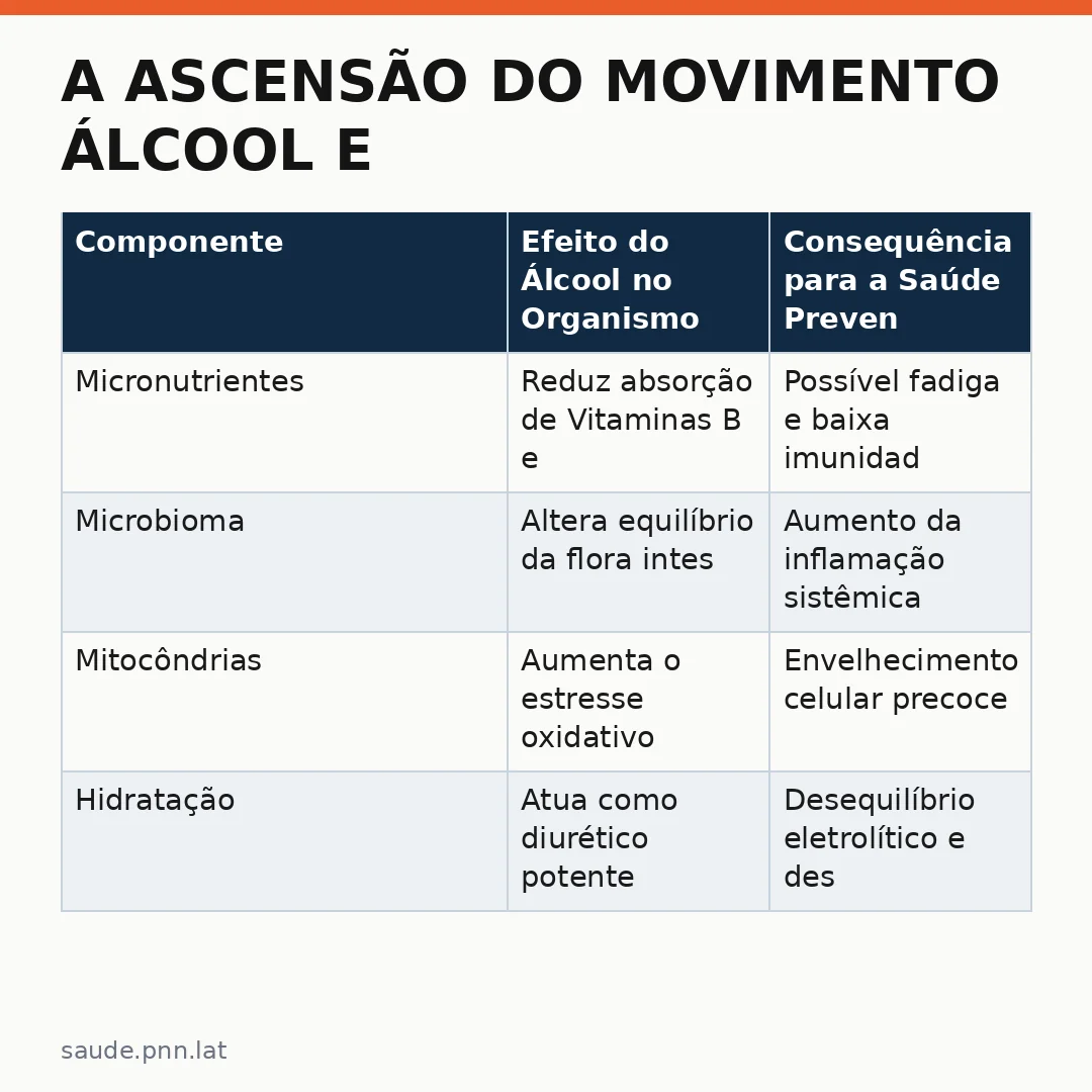 Infográfico - A Ascensão do Movimento Álcool e a Ciência por Trás da Sobriedade Consciente