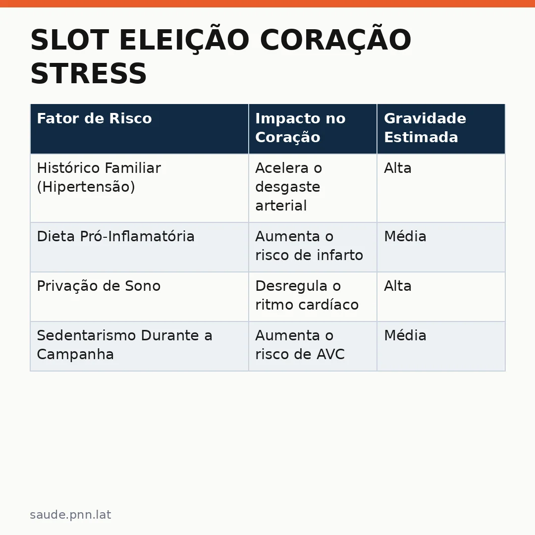 Infográfico - Slot Eleição Coração Stress: O Guia Completo para Proteger seu Peito na Hora da Política