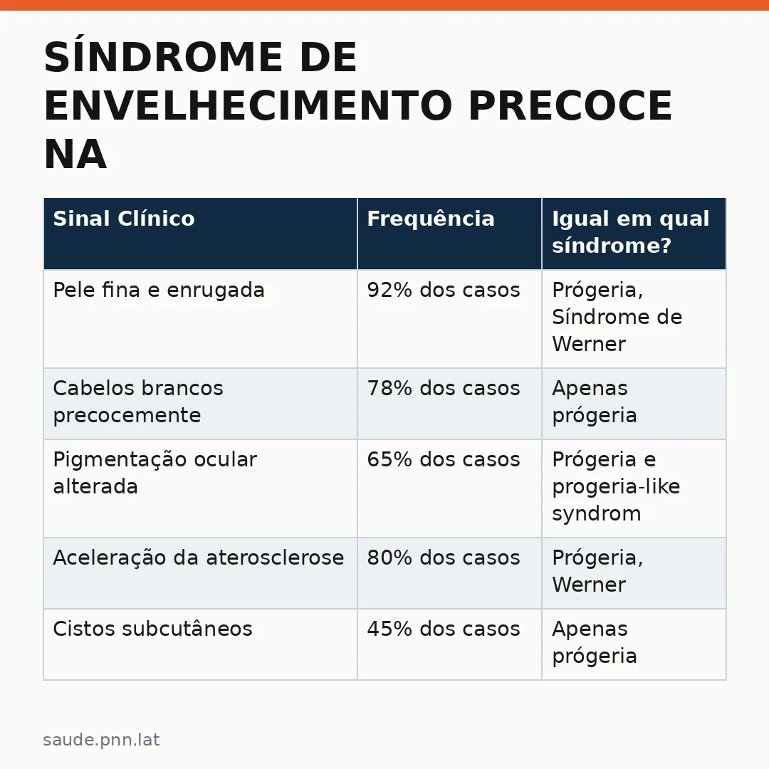 Infográfico - Síndrome de envelhecimento precoce na infância: sinais nutricionais que indicam intervenção preventiva urgente